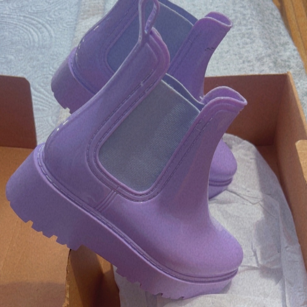 ASOS Design Gadget Chelsea platform rain boot - Picture 2 of 7